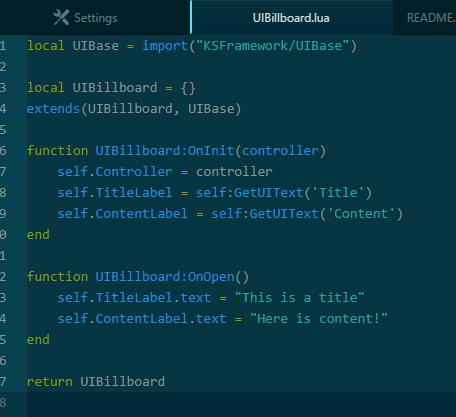 写一段Lua代码：UIBillboard的执行逻辑